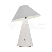 LED TABLE LAMP-1800mAH BATTERY (D180*240)  3IN1 WHITE BODY