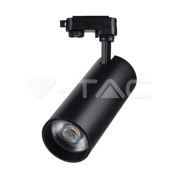 40W COB LED TRACKLIGHT 3in1 BLACK BODY,  BLACK REFLECTOR, BLACK BACK COVER