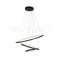 32W LED HANGING DECORATIVE LAMP-600*400*200-BLACK BODY-3000K