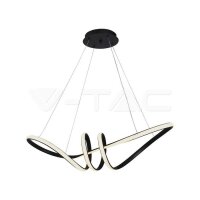 24W LED HANGING DECORATIVE LAMP-720*300-BLACK BODY-3000K