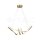 24W LED HANGING DECORATIVE LAMP-720*300-CHAMPAGNE GOLD BODY-3000K