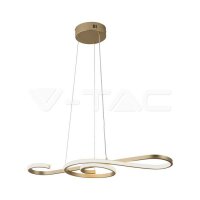 LED HANGING DECORATIVE LAMP-700*250-PAINT GOLD BODY-3000K