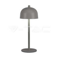 LED TABLE LAMP-1800mAH BATTERY (D115*300)  3IN1 GREY BODY