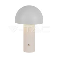 LED TABLE LAMP-1800mAH BATTERY (D150*250)  3IN1 WHITE BODY