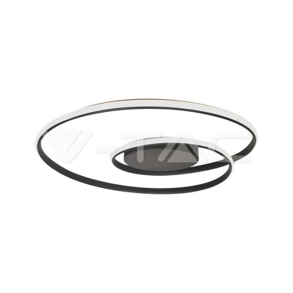 48W-LED METAL CEILING LAMP-600*50MM-BLACK BODY-TRIAC DIMMABLE-4000K
