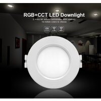 Downlight RGB+CCT, 6W, 230W, Außendurchmesser: 118mm, Ausschnitt: 90-95mm, Höhe: 38mm