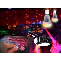 LED Birne, DMX512 RGB+CCT steuerbar, 8W