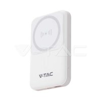 10000mah MAGNETIC WIRELESS POWER BANK WITH METAL RING-WHITE