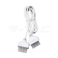 POWER CABLE WITH 2 PLUGS-WHITE 2M-3*0.75MM??