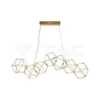 28W-LED DECORATIVE HANGING LIGHT-GOLD BODY-3000K