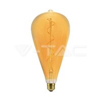 4W ST120 SPIRAL FILAMENT BULB COLORCODE: 2700K AMBER GLASS