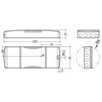 LED Netzteil LC 10W 150-400mA flexC SR EXC durchverkabelt, ready2main dimmbar
