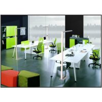 Designer Tischleuchte LENO-F, 80W, (55W up+ 25W down),...