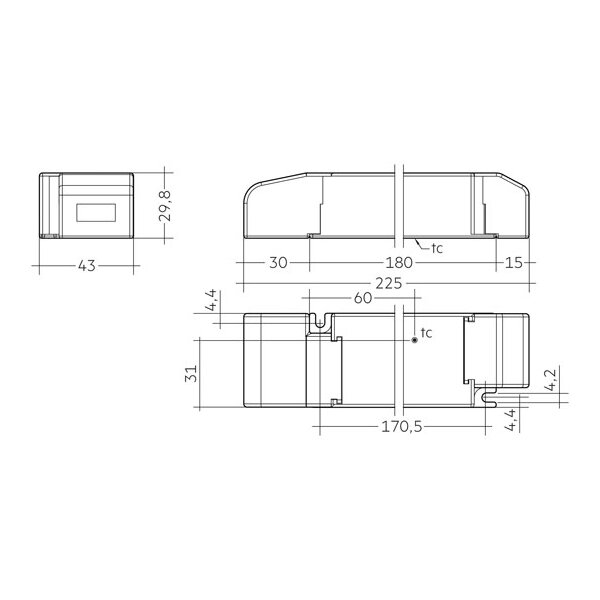 LC 60W 24V SC SNC, Konstantspannung