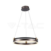 20W LED HANGING LAMP - SINGLE RING 3000K COFFEE BODY