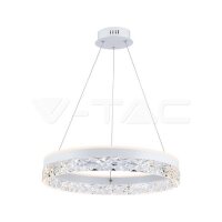 25W LED HANGING LAMP - SINGLE RING 3000K WHITE BODY