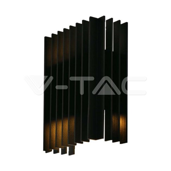 12W LED OUTDOOR WALL LIGHT (W141*D65*H200mm) 3000K BLACK BODY IP65