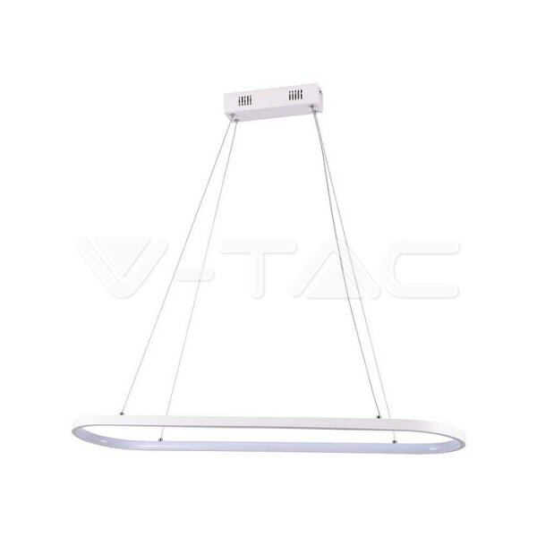 24W LED HANGING LAMP (80*20*100CM)  3000K WHITE BODY