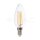 6W CANDLE FILAMENT BULB-CLEAR COVER 3000K E14