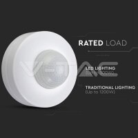 INFRARED MOTION SENSOR-WHITE 360° FUNCTION ON\OFF