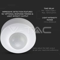 INFRARED MOTION SENSOR-WHITE 360° FUNCTION ON\OFF