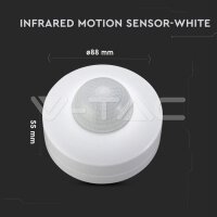 INFRARED MOTION SENSOR-WHITE 360° FUNCTION ON\OFF