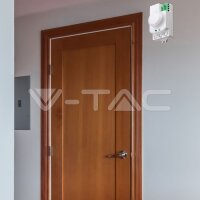 MICROWAVE SENSOR WITH MANUAL OVERRIDE FUNCTION-WHITE