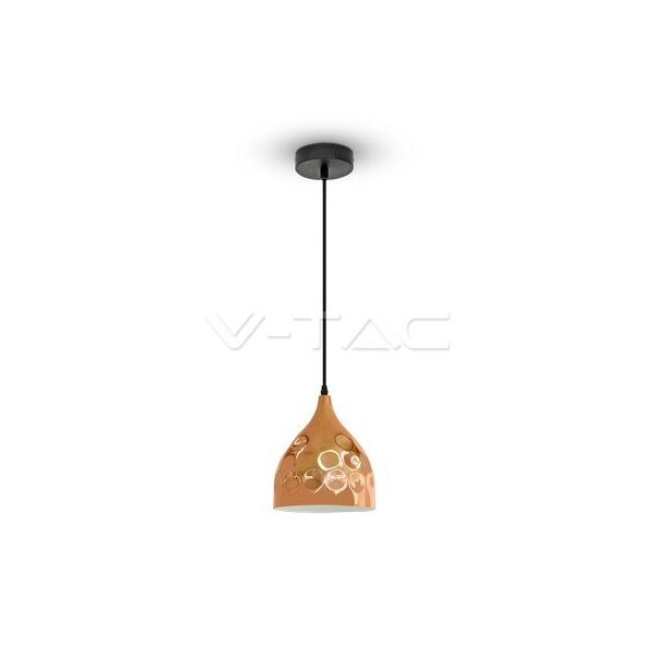 ROSE GOLD PENDANT LIGHT HOLDER - 170 CMS
