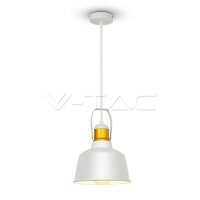 ALUMINUM SHADE PENDANT LIGHT-WHITE