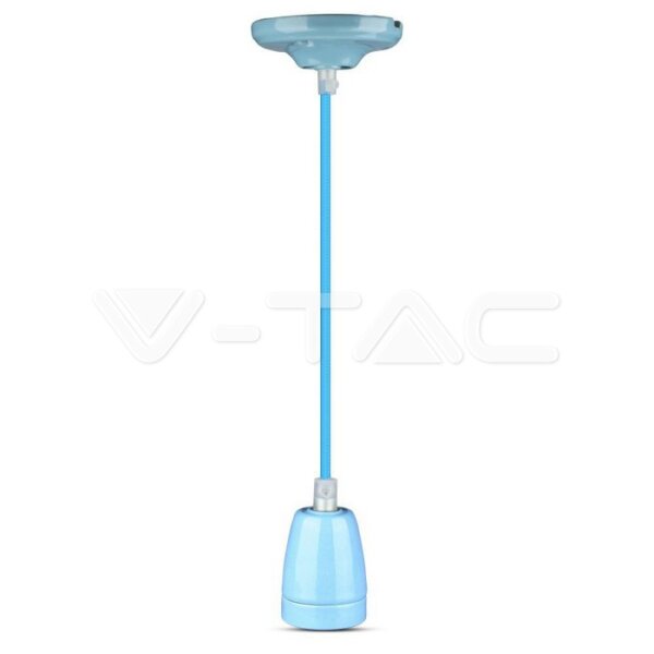 HIGH FREQUENCY PORCELAIN LAMP HOLDER E27-BLUE