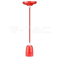 HIGH FREQUENCY PORCELAIN LAMP HOLDER E27-RED