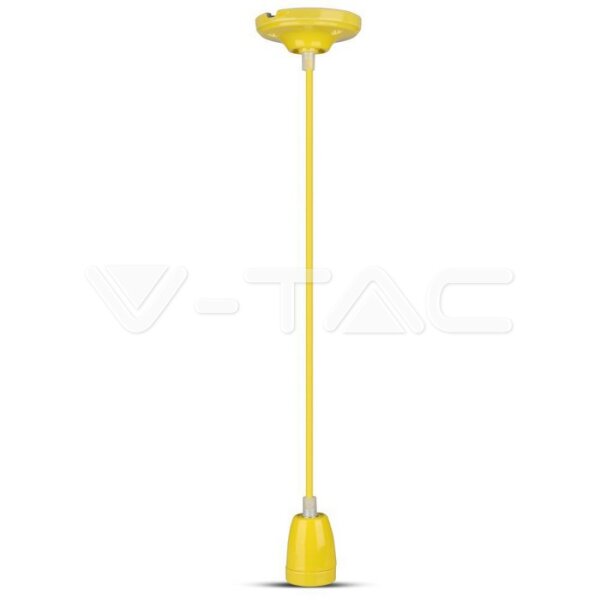 HIGH FREQUENCY PORCELAIN LAMP HOLDER E27-YELLOW