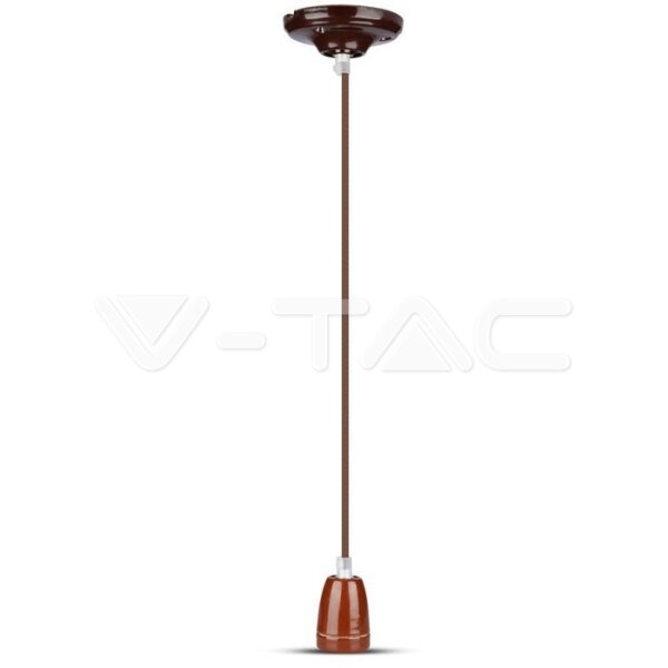 HIGH FREQUENCY PORCELAIN LAMP HOLDER E27-BROWN