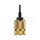 GOLD ALUMINUM LAMPHOLDER+FABRIC WIRE 1M WITH 2 RING