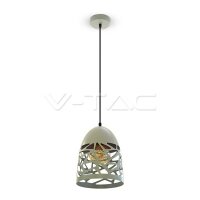 MATT GREY PENDANT LIGHT WITH MATT GREY CANOPY