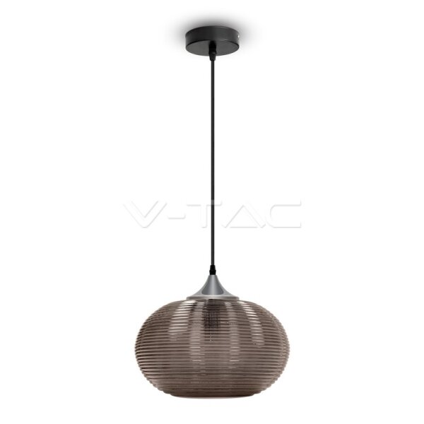 DIAMOND CUT GLASS HUGE BLACK PENDANT LIGHT ?350