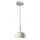 E14-PLASTIC PENDANT LAMP HOLDER WITH SLIDE ALUMINUM LASP SHADE-WHITE