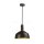 E14 PLASTIC PENDANT LAMPHOLDER WITH SLIDE ALUMINUM LAMPSHADE- BLACK