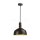 E14 PLASTIC PENDANT LAMPHOLDER WITH SLIDE ALUMINUM LAMPSHADE- BLACK