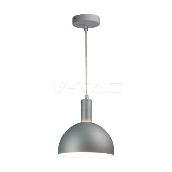 E14 PLASTIC PENDANT LAMPHOLDER WITH SLIDE ALUMINUM LAMPSHADE- GREY