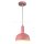 E14 PLASTIC PENDANT LAMPHOLDER WITH SLIDE ALUMINUM LAMPSHADE-PINK