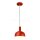 E14 PLASTIC PENDANT LAMPHOLDER WITH SLIDE ALUMINUM LAMPSHADE-RED