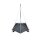 BASICS NET PRISM PENDANT LIGHT,BLACK LAMPSHADE WITH WHITE WIRE-D:400*540MM