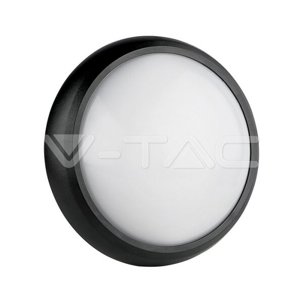 8W DOME LED LIGHT BLACK BODY ROUND 3000K IP66