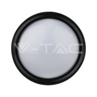 8W DOME LED LIGHT BLACK BODY ROUND 3000K IP66