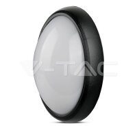 8W DOME LIGHT OVAL BLACK BODY 3000K IP66