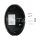 8W DOME LIGHT OVAL BLACK BODY 3000K IP66