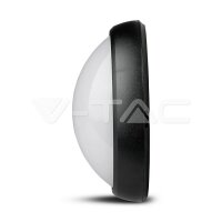 12W FULL OVAL DOME LIGHTS BLACK BODY 3000K IP54