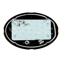 12W FULL OVAL DOME LIGHTS BLACK BODY 3000K IP54