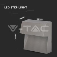 3W LED STEP LIGHT 4000K GREY BODY